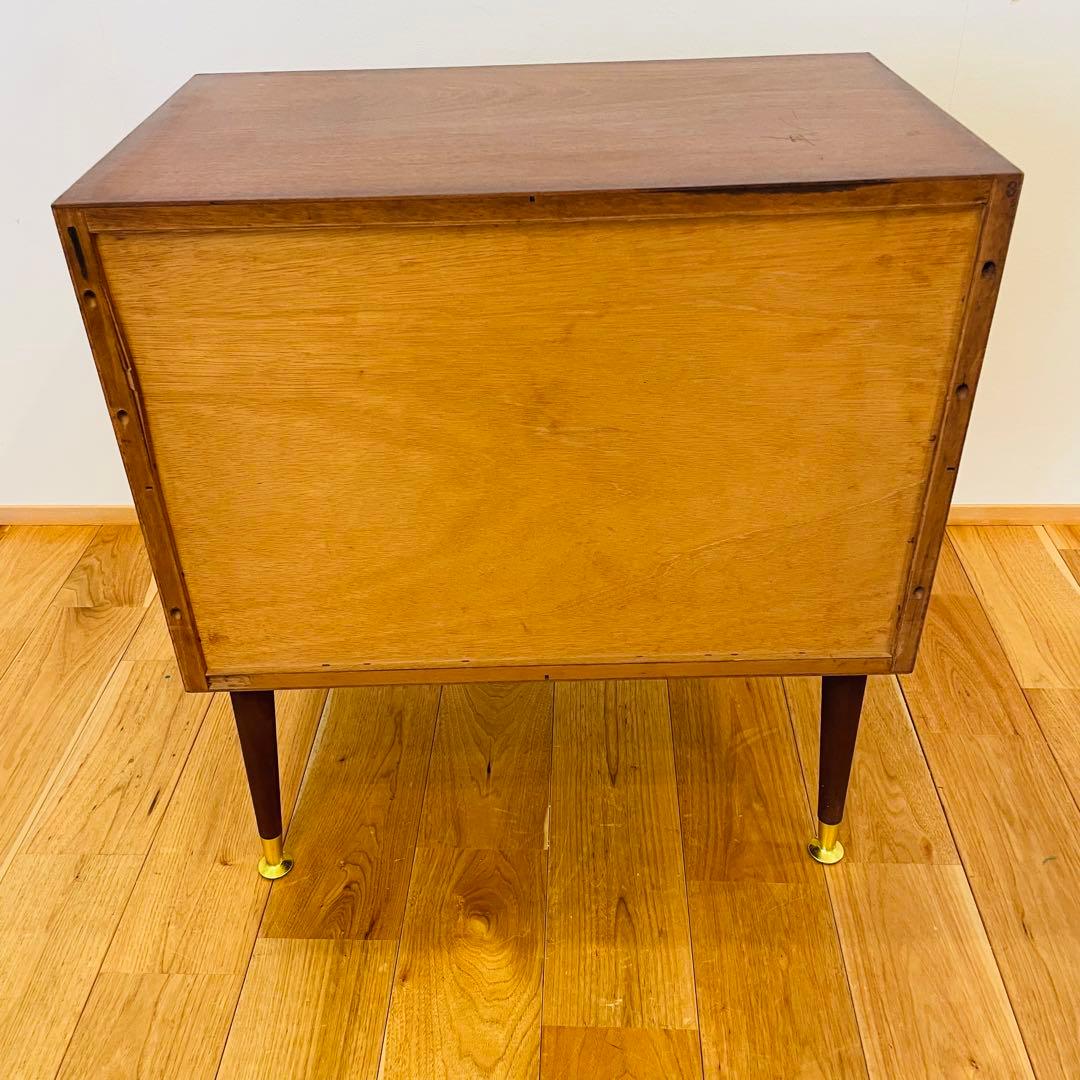 ヴィンテージ チェスト 3段 金属脚 レッグ アンティーク 良好