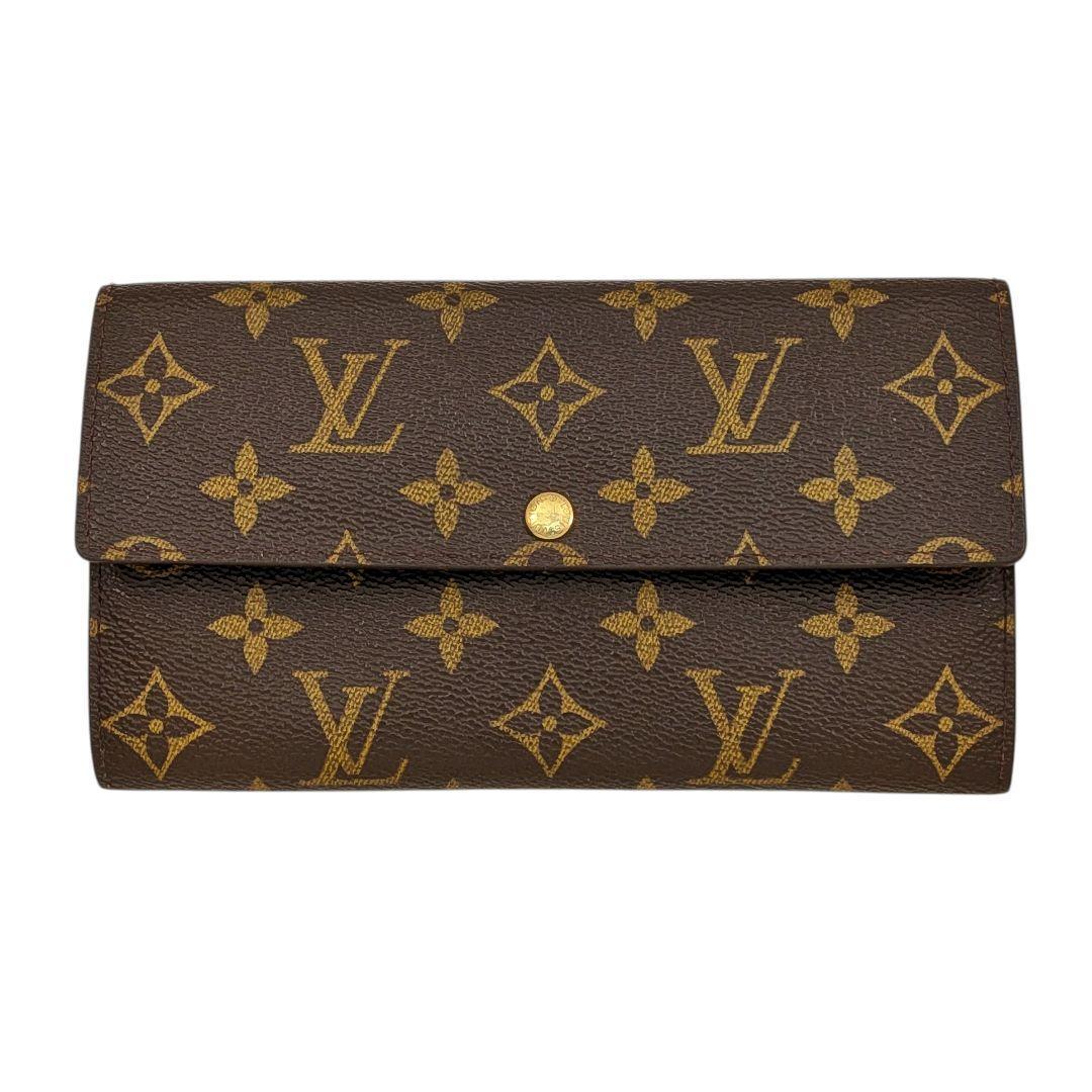 外観美 ルイヴィトン モノグラム ポシェット ポルトモネ クレディ 961