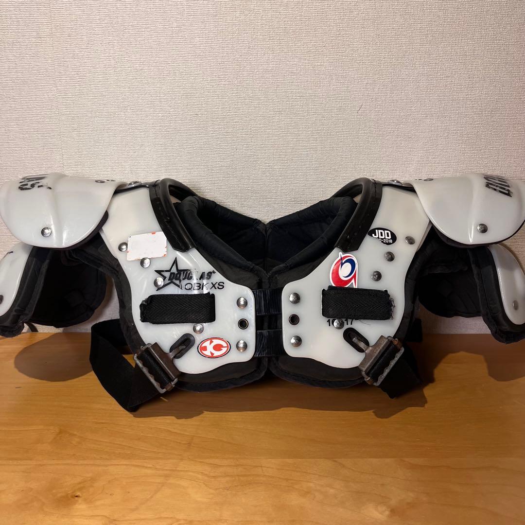 【美品】DOUGLAS QBK XS ショルダーパッド ホワイト※値下げ対応可能