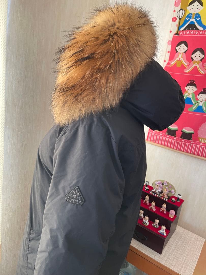 別注 BEAMS PYRENEX ピレネックス アヌシー ダウン 黒ワッペン S