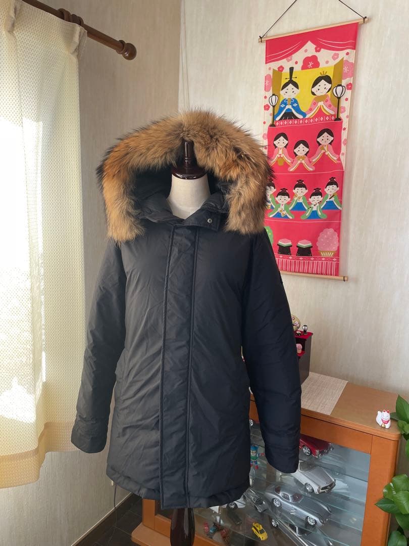 別注 BEAMS PYRENEX ピレネックス アヌシー ダウン 黒ワッペン S