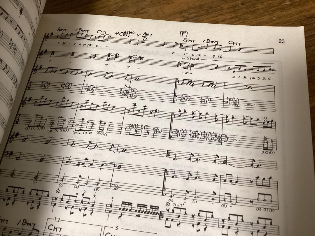 ★楽譜/オフコース/SONG IS LOVE/タブ譜/バンドスコア/1983年