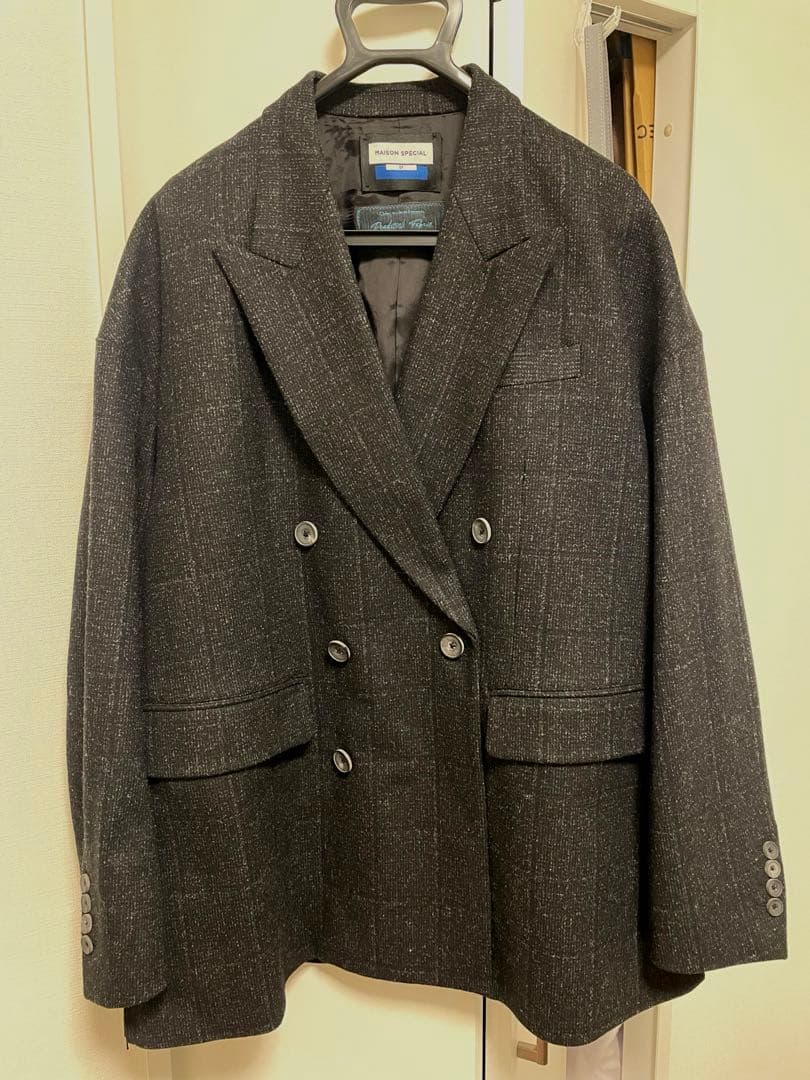 【Italian Dead Stock Fabric】オーバーダブルジャケット