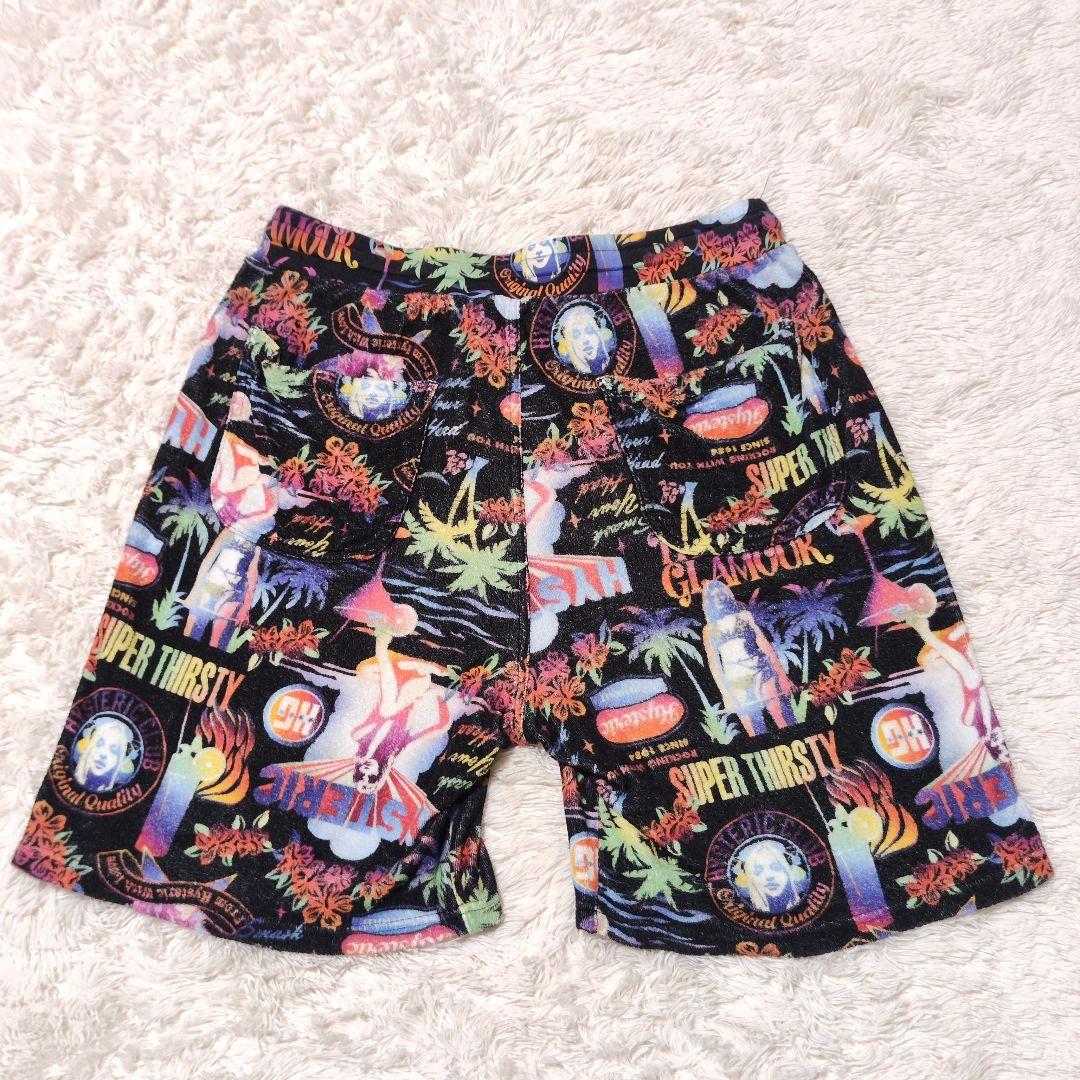 稀少✨ヒステリックグラマー タオル地 パイル ショートパンツ ヒスガール 総柄