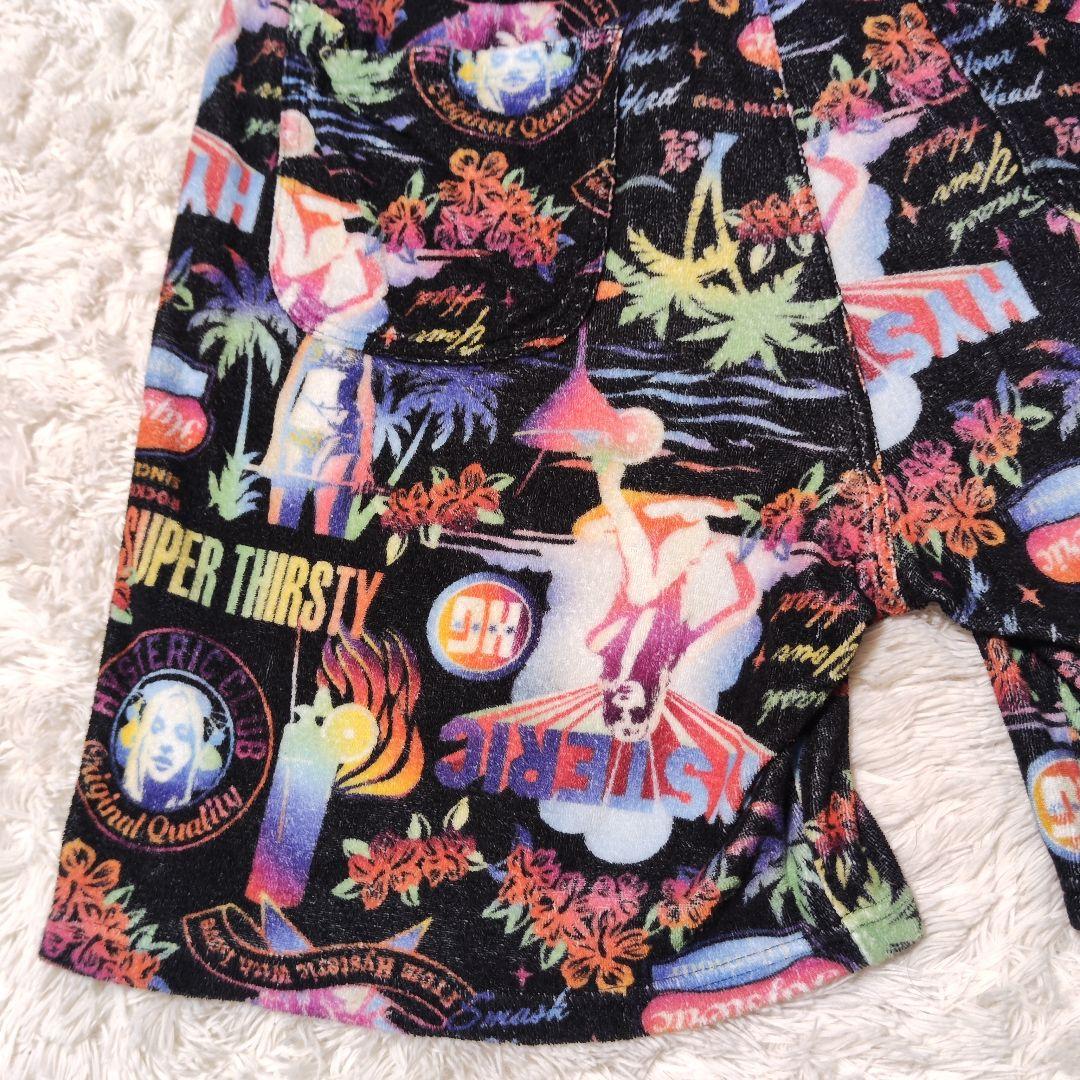 稀少✨ヒステリックグラマー タオル地 パイル ショートパンツ ヒスガール 総柄