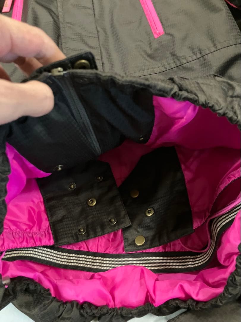 Woods 子ども用スキーウェア 黒/ピンク170cm