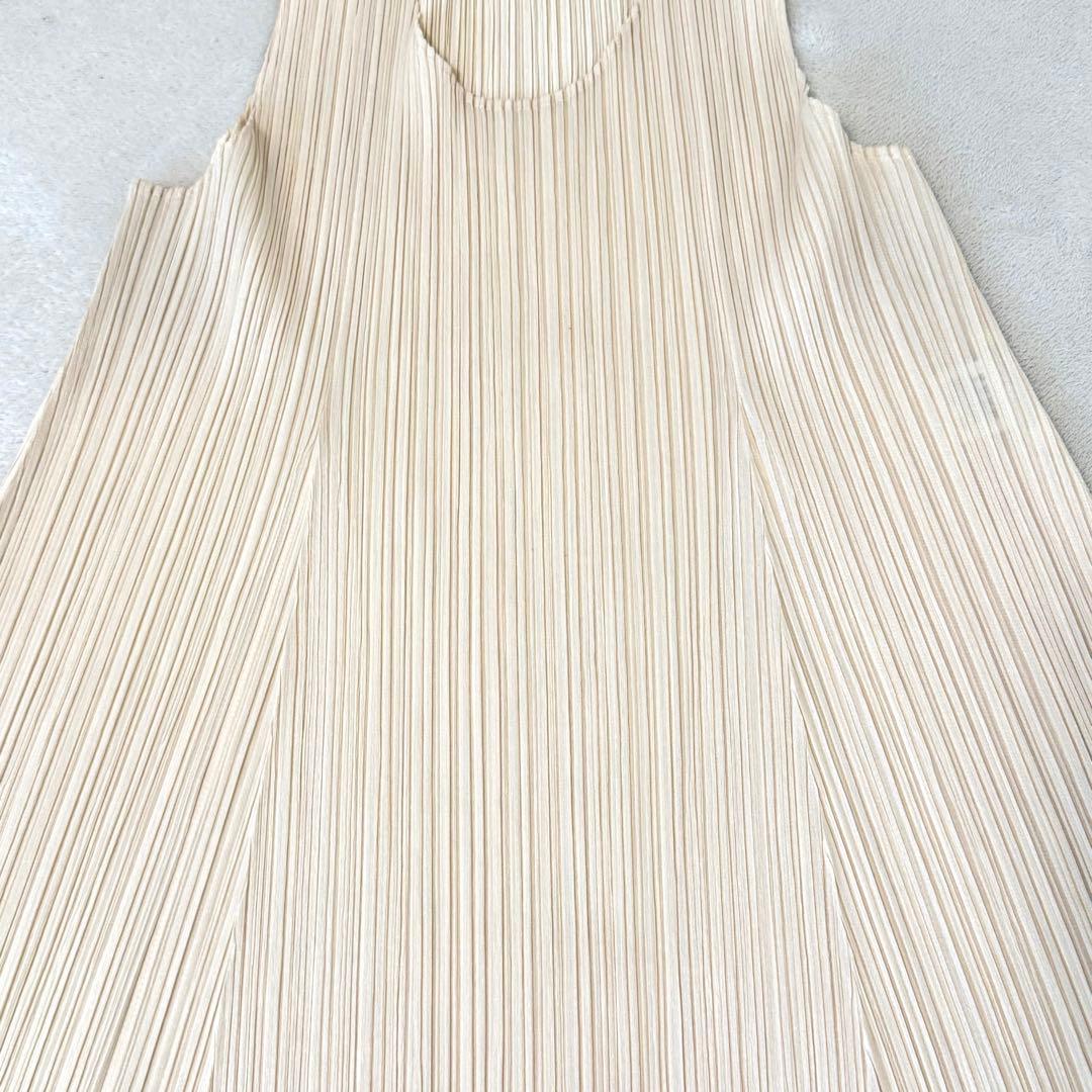 極美品✨PLEATS PLEASE プリーツ　チュニック　アイボリー　Lサイズ