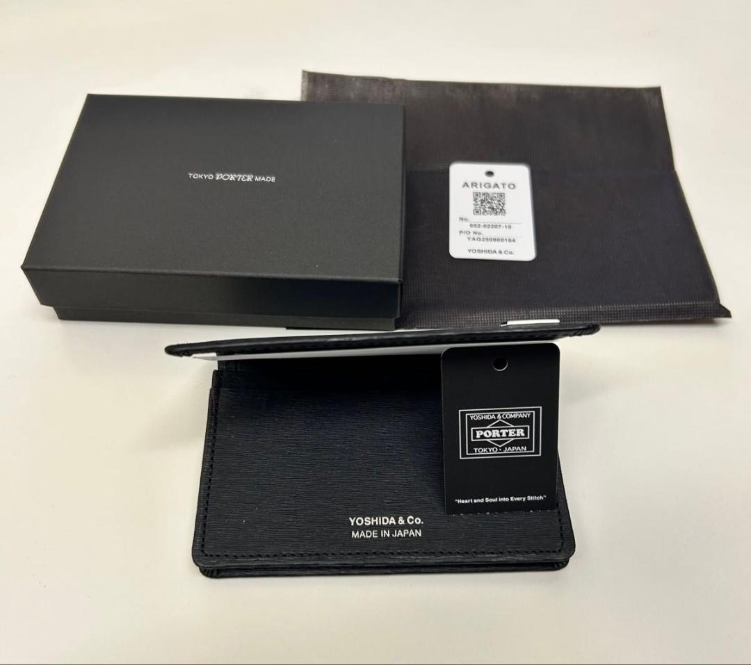 新品 ポーター カレント カードケース 名刺入れ 052-02207 ブラック