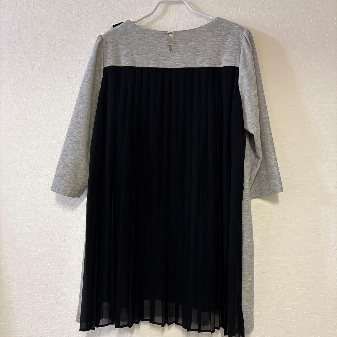 Rose Tiara ローズティアラ 異素材シフォンプリーツチュニック46