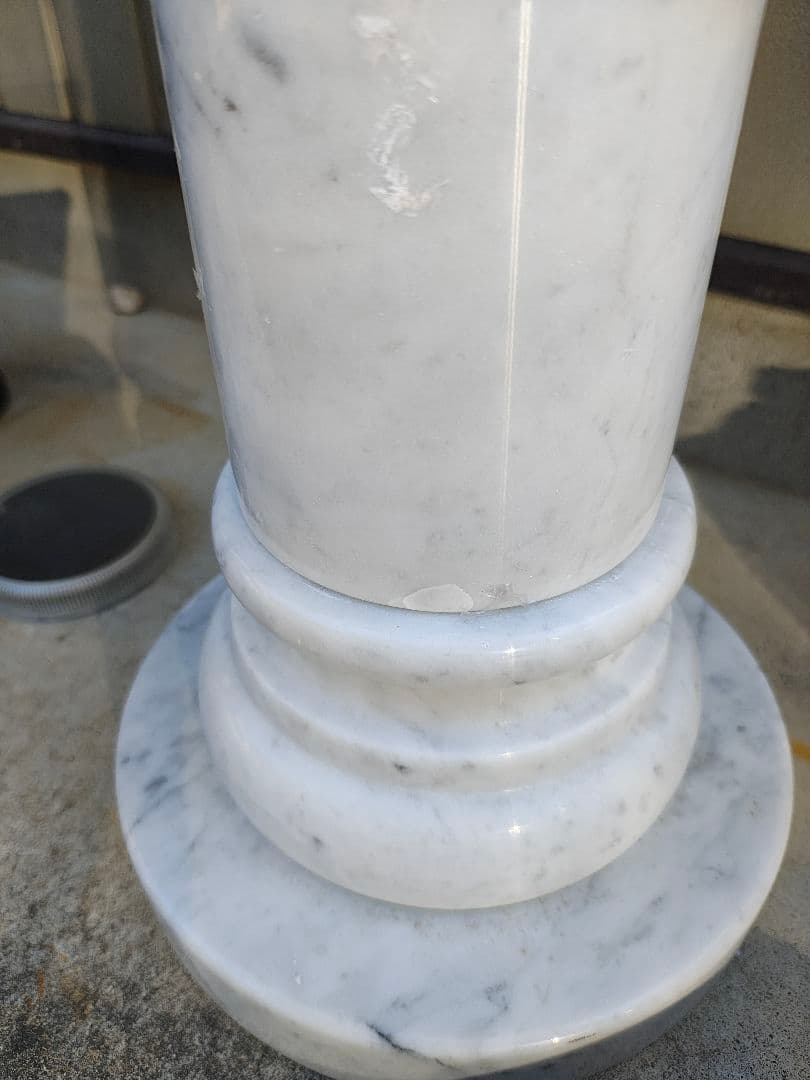 大理石 円柱型 オーナメントポール