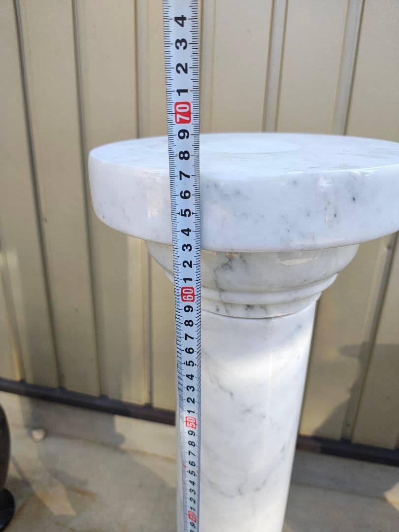 大理石 円柱型 オーナメントポール