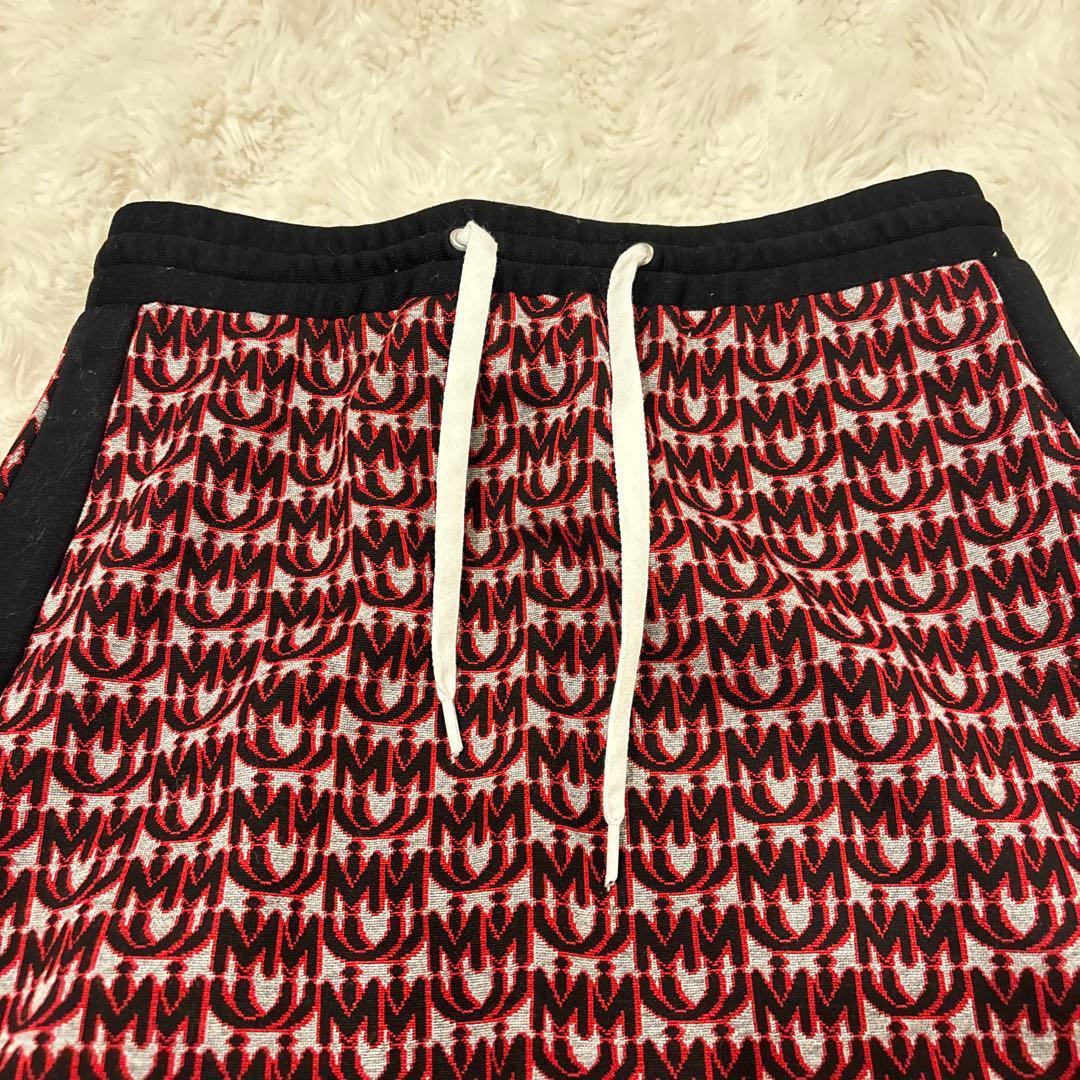 極美品♡ミュウミュウ miumiu ロゴ ワンポイント ジャージスカート 赤