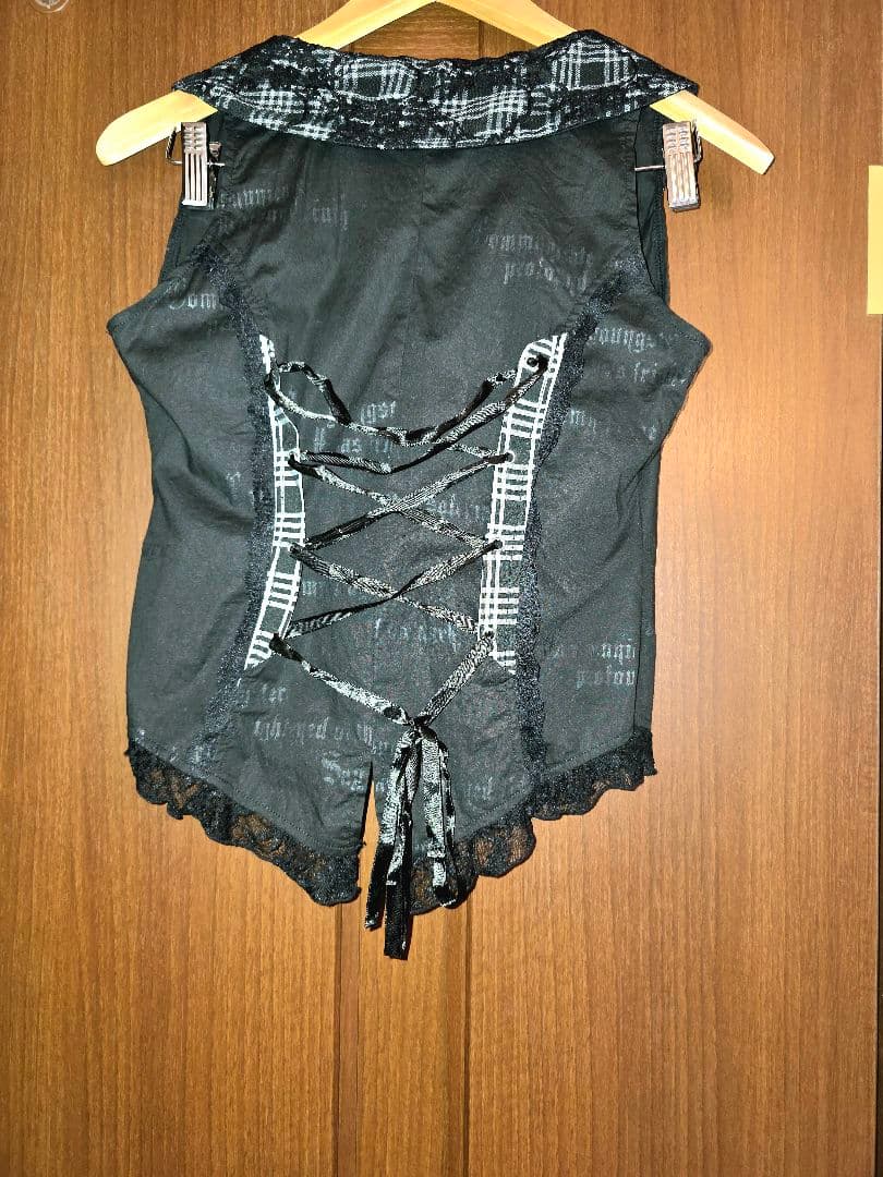 h.NAOTO H.jelly　レース　ベスト　ゴスロリ　レースアップ