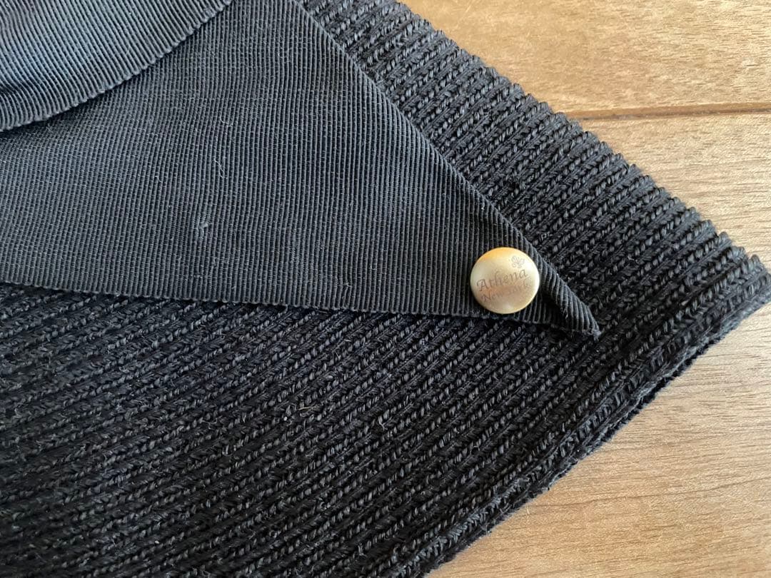 ほぼ新品 Athena NewYork アシーナニューヨーク リサコ 麦わら帽子