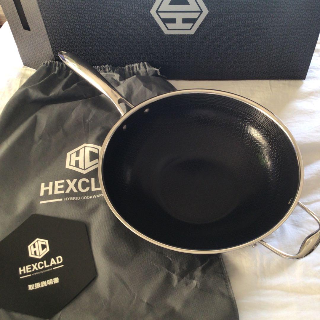 新品HexClad ハイブリッド ノンスティック 中華鍋 【30cm】