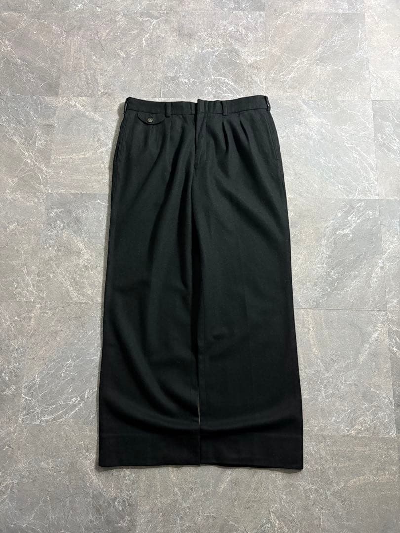 パンツ 90s Vintage pure wool 2tuck wide slacks