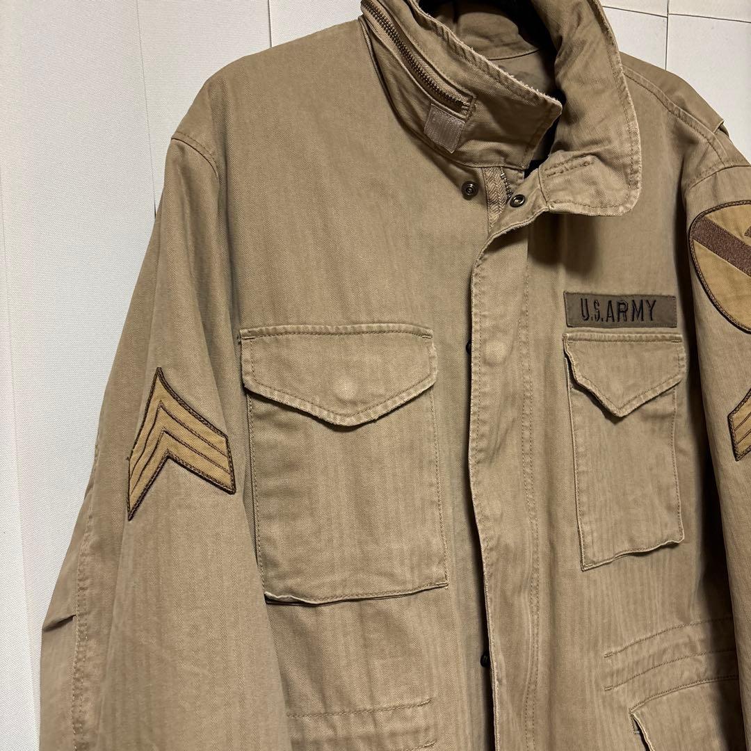 AVIREX M-65フィールドジャケット VINTAGE WASHミリタリー