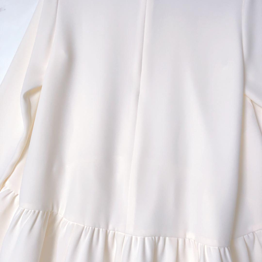 YOKOCHAN ロングスリーブ ヘムギャザー ブラウス 38