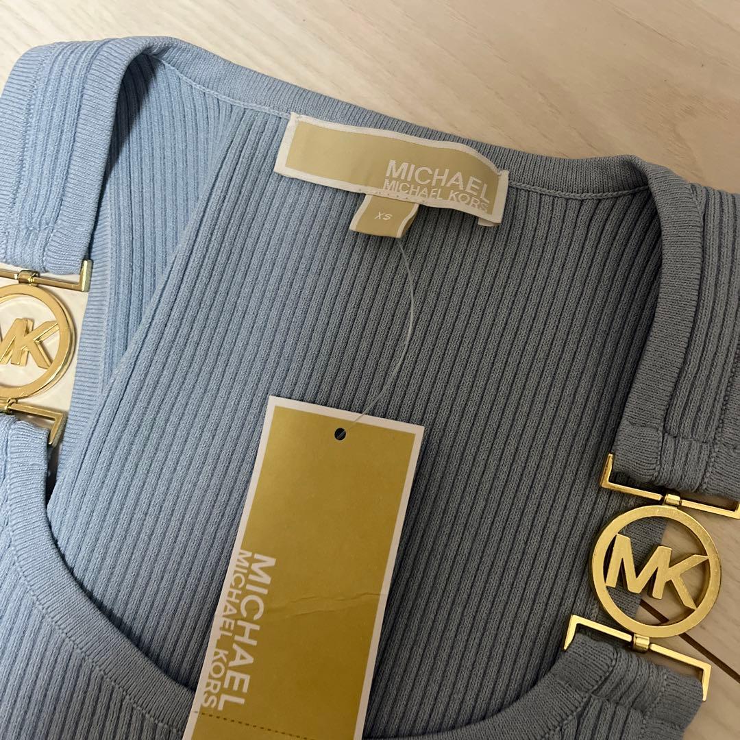 マイケルコース タンクトップ 水色 クレージュ ライトブルー タンクトップ