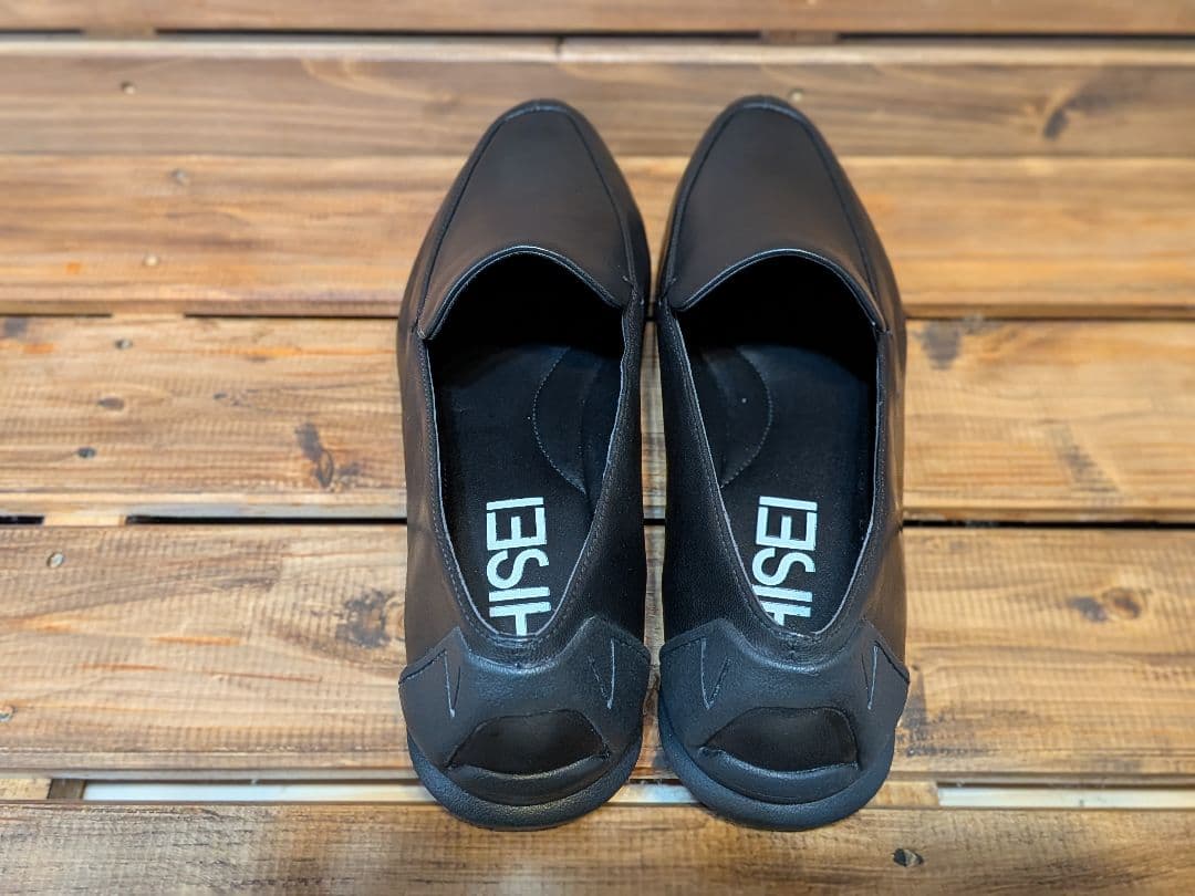 SHISEI シーセイ　シセイ　ブラックレザー ローファー