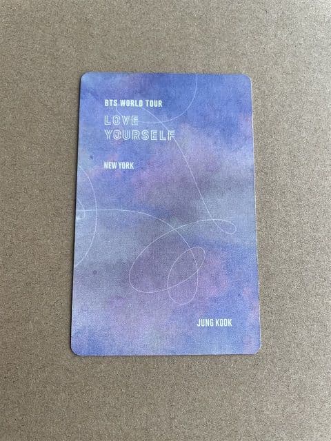 BTS LOVE YOURSELF NEWYORK DVDトレカ ジョングク