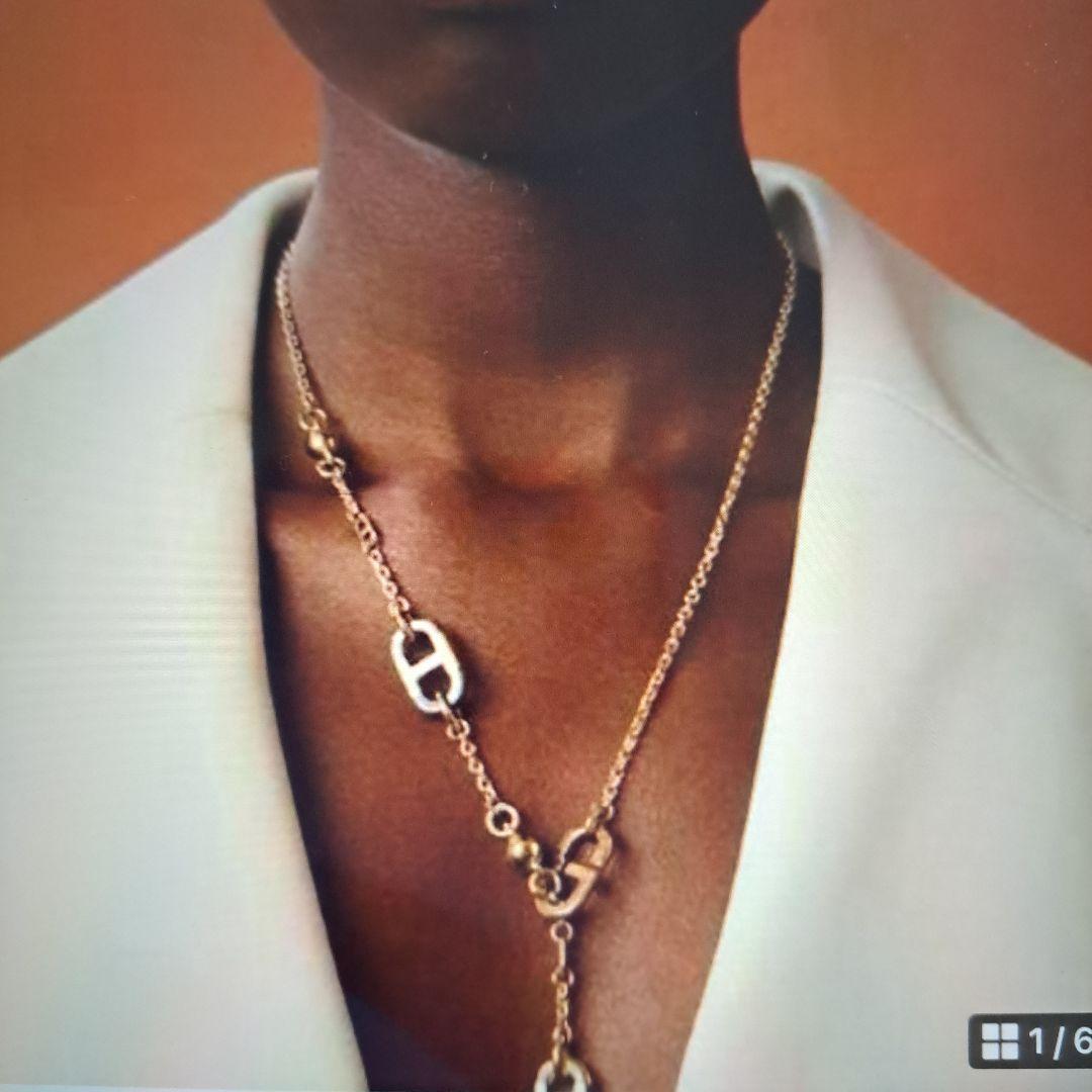 yuzu❗HERMES　シュルメール　バッファローホーン　ネックレス