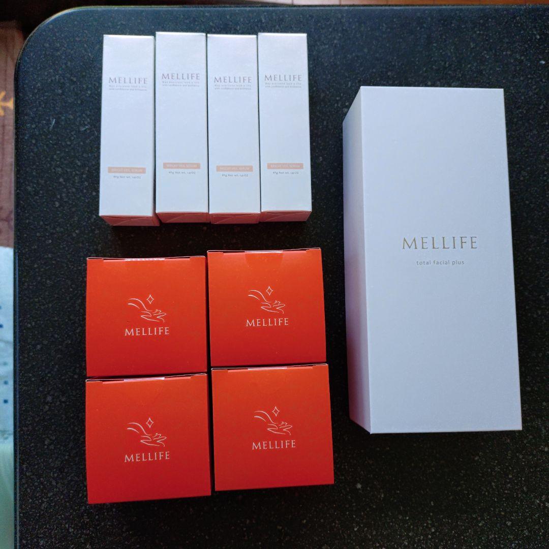 メリフ　バームクレンズダーマクリア4個＋ブライトヴェールセラム4個+美顔器セット