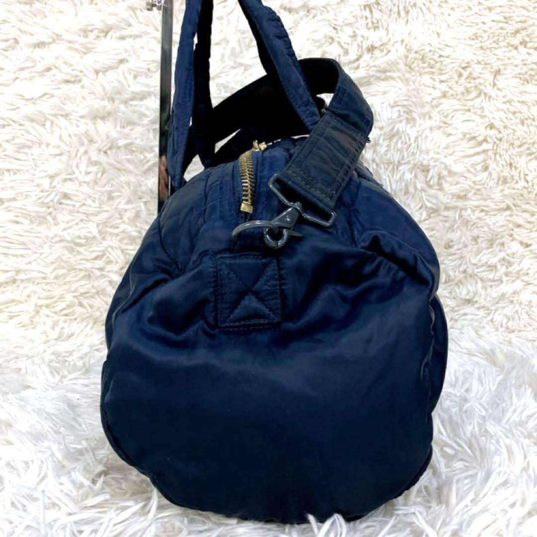 怜美 佐野  ポーター ボストンバッグ ドラム 2way ネイビー大きい