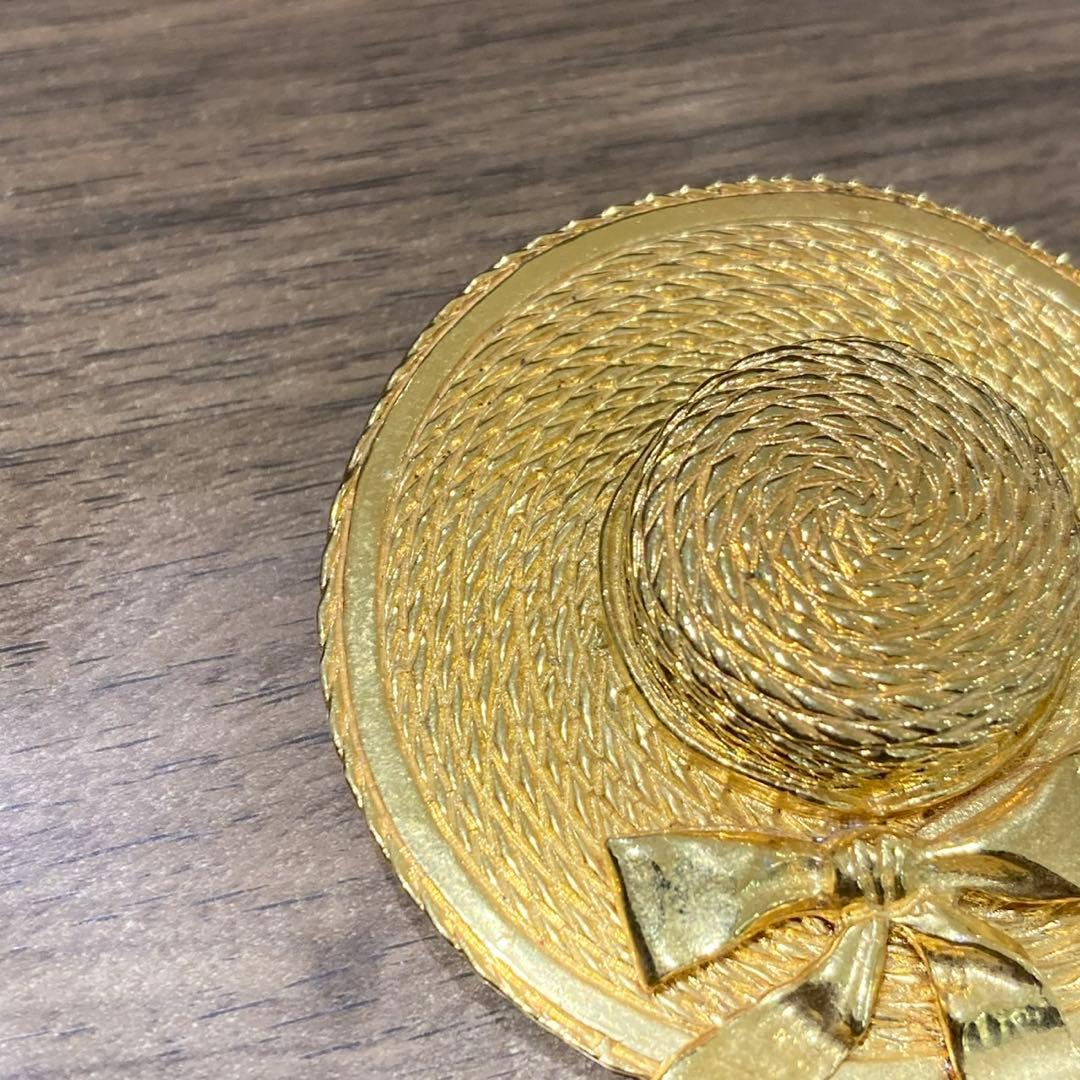 CHANEL シャネル アクセサリー ブローチ 麦わら帽子 レディース 人気