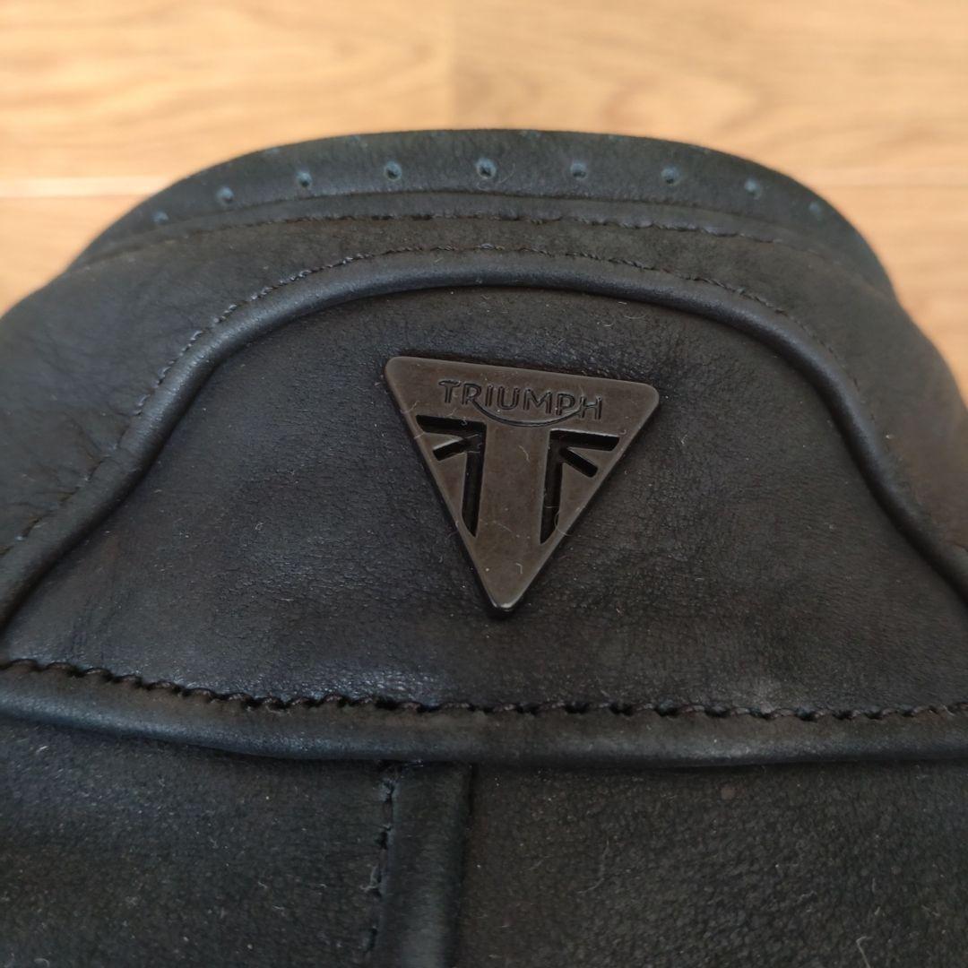 TRIUMPH ブラック シングルライダースジャケットXSサイズ　Ladies