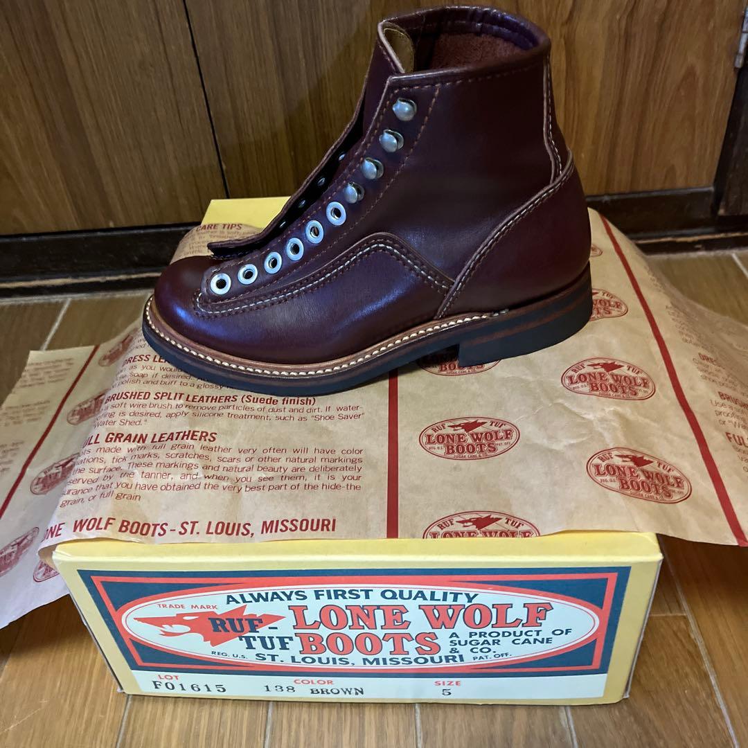 美品 希少サイズ LONE WOLF BOOTS カーペンター