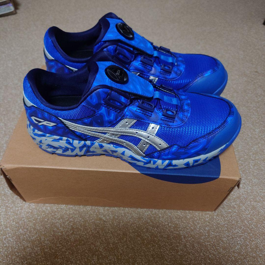 新品 限定 アシックス 安全靴 ウィンジョブ CP209 BLUE BOA