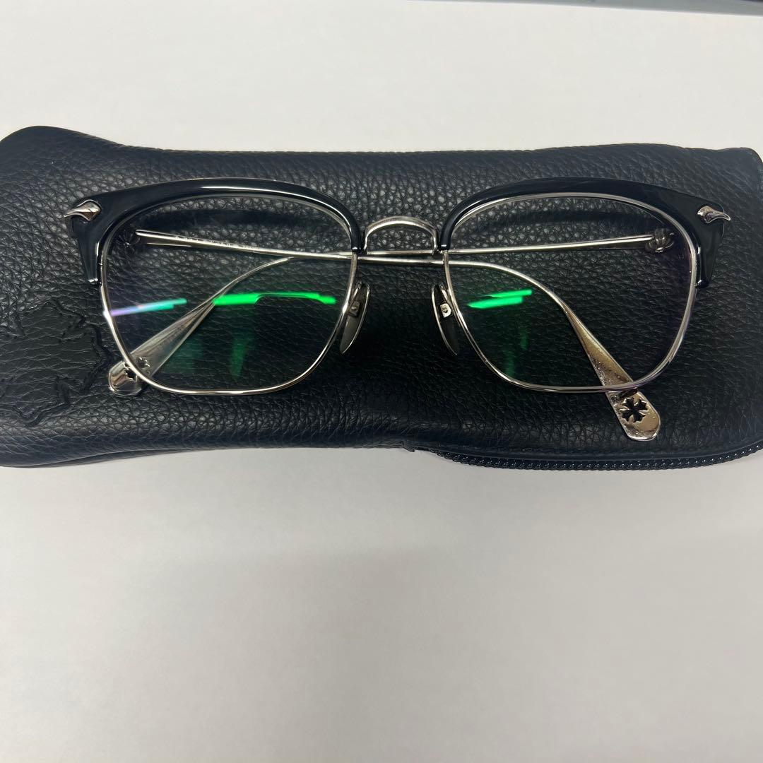 クロムハーツ　クロスボールハーフリムスクエアサング