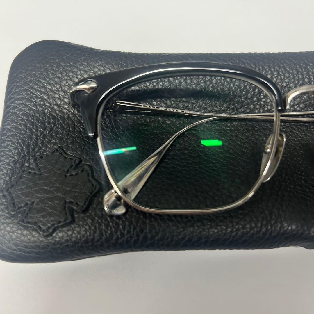 クロムハーツ　クロスボールハーフリムスクエアサング