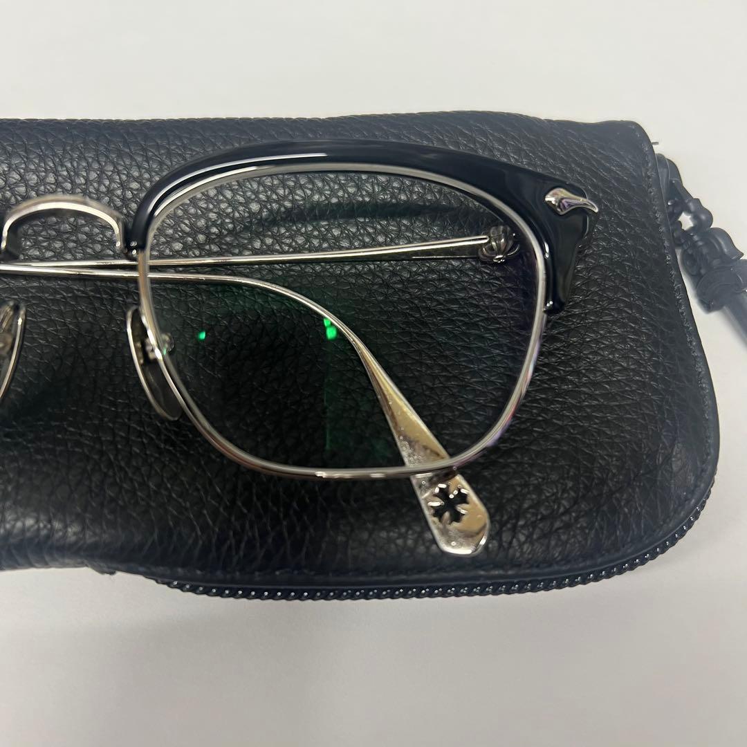 クロムハーツ　クロスボールハーフリムスクエアサング