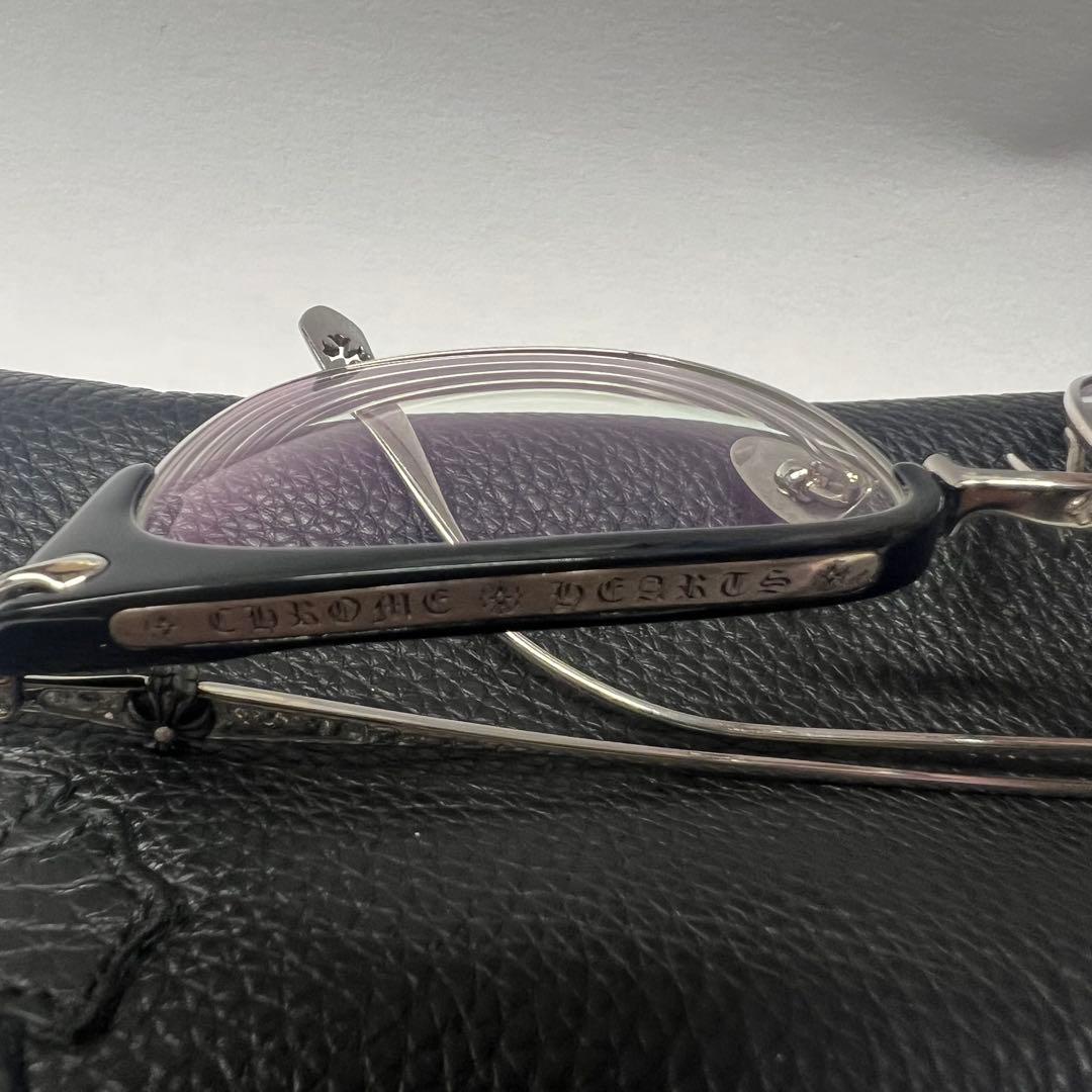 クロムハーツ　クロスボールハーフリムスクエアサング