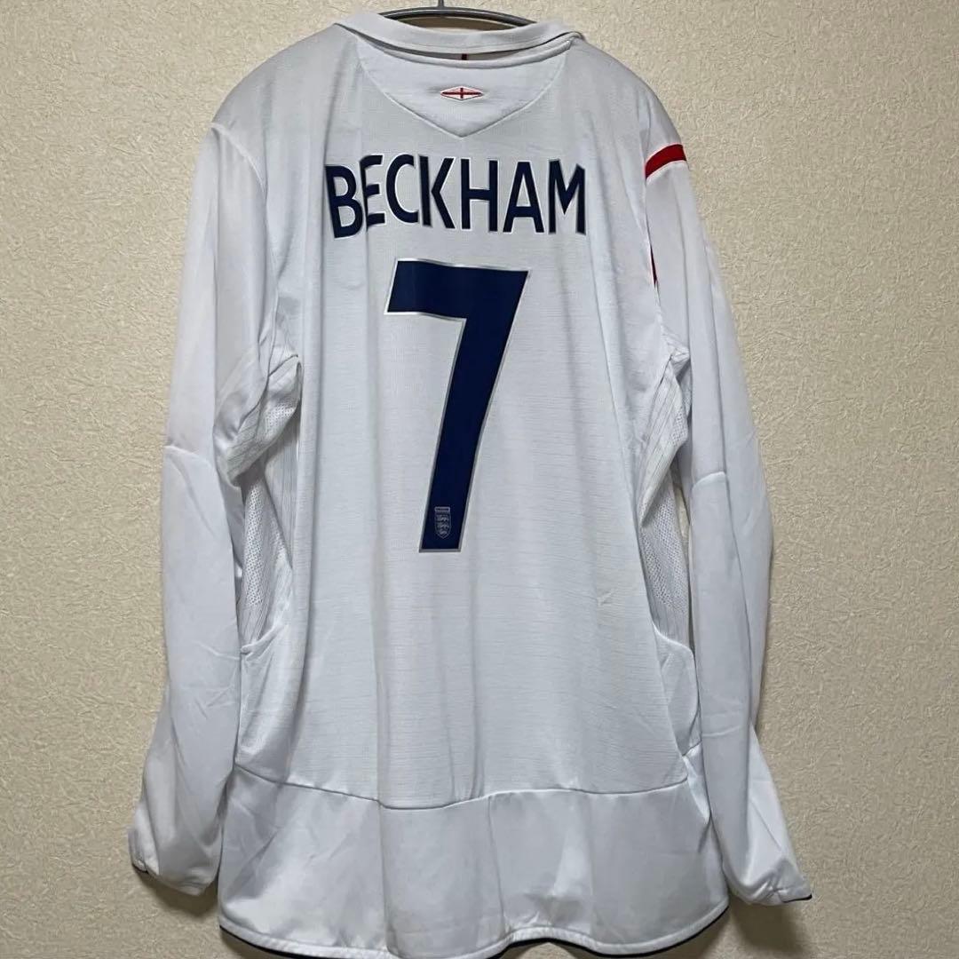 【正規品】06W杯 ベッカム 長袖 海外XL 新品タグ付 ホーム イングランド