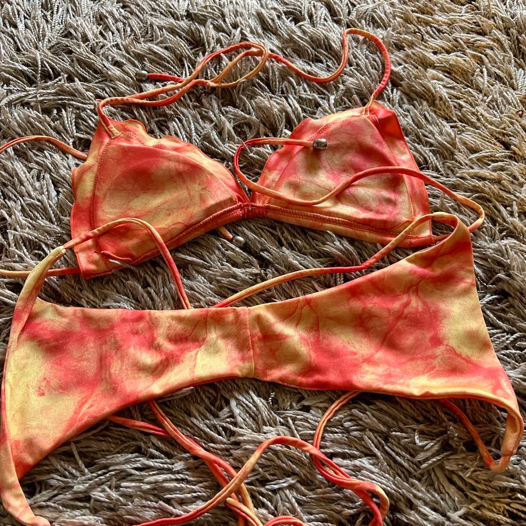 ベストボディジャパン公式ビキニ　マーブルオレンジ　Sサイズ