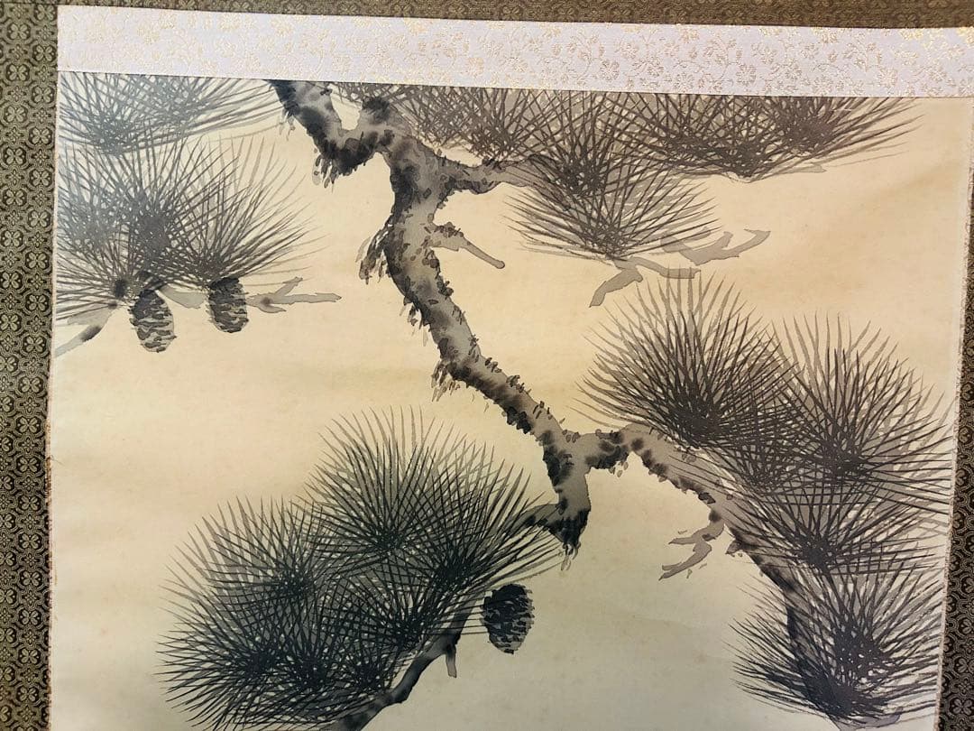 草風　水墨画 山水画 風景画 掛け軸 壁掛け飾り