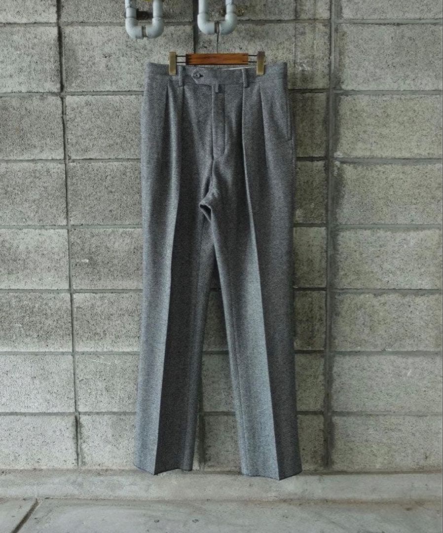 neat flano herringbone wide ヘリンボーン　46