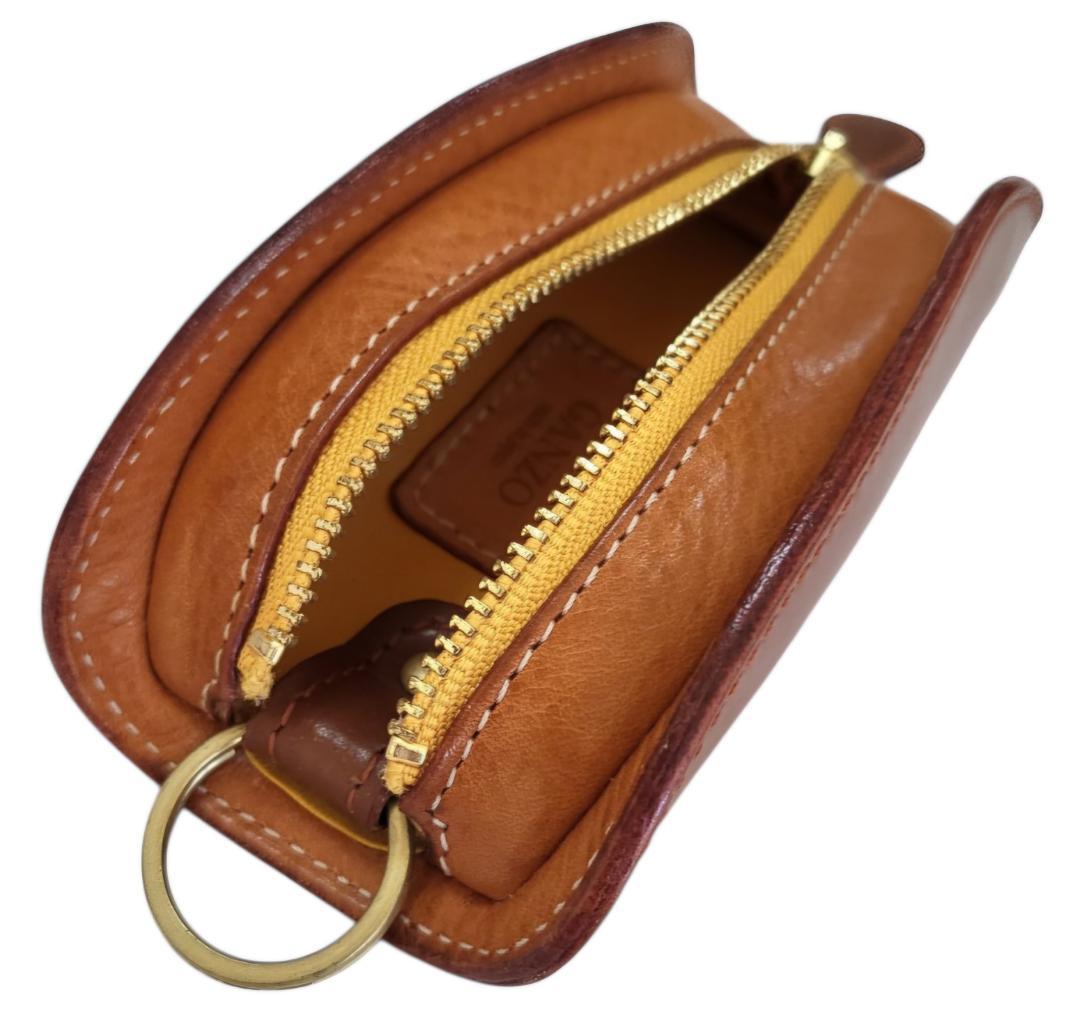 ☆美品 GANZO ／ ガンゾ 立体キーポーチ キーケース キーリング !!