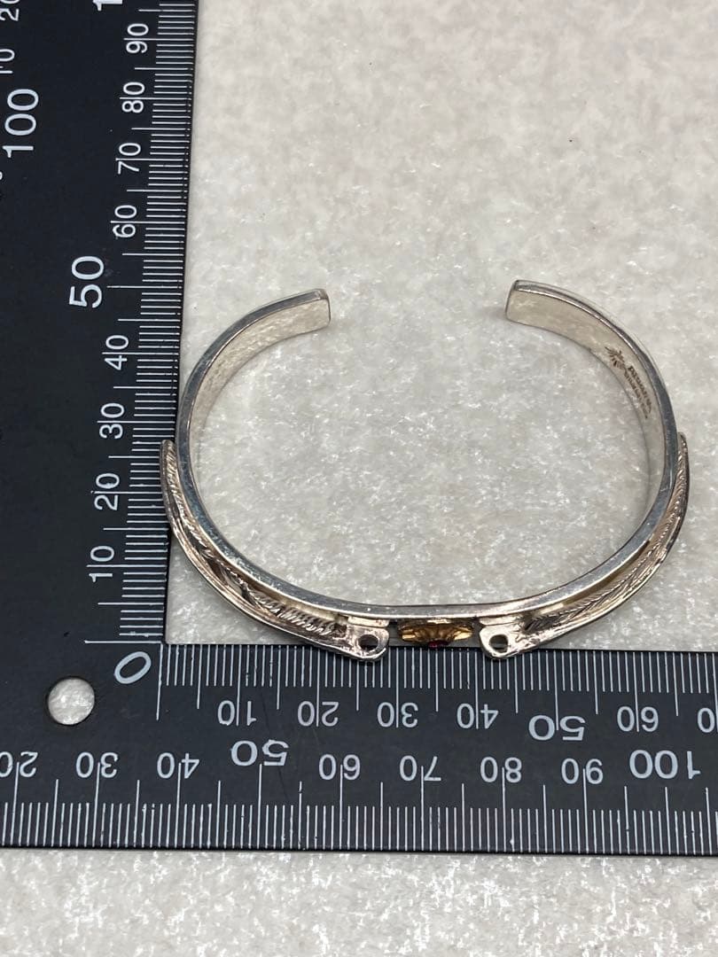 ARIZONA アリゾナフリーダム シルバー K18 18金 ルビー バングル