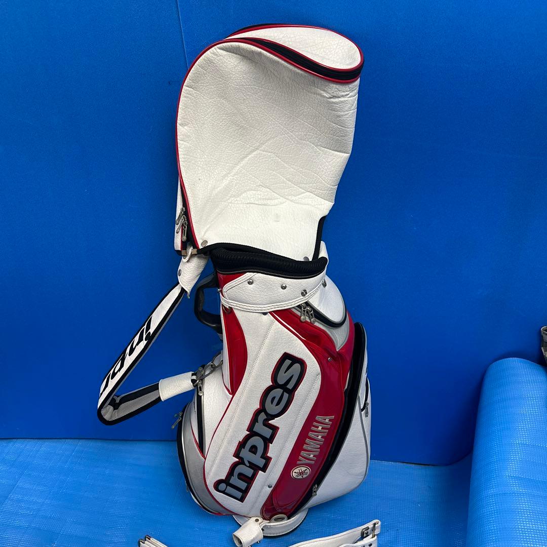 YAMAHA inpres キャディバッグ ホワイト/レッド