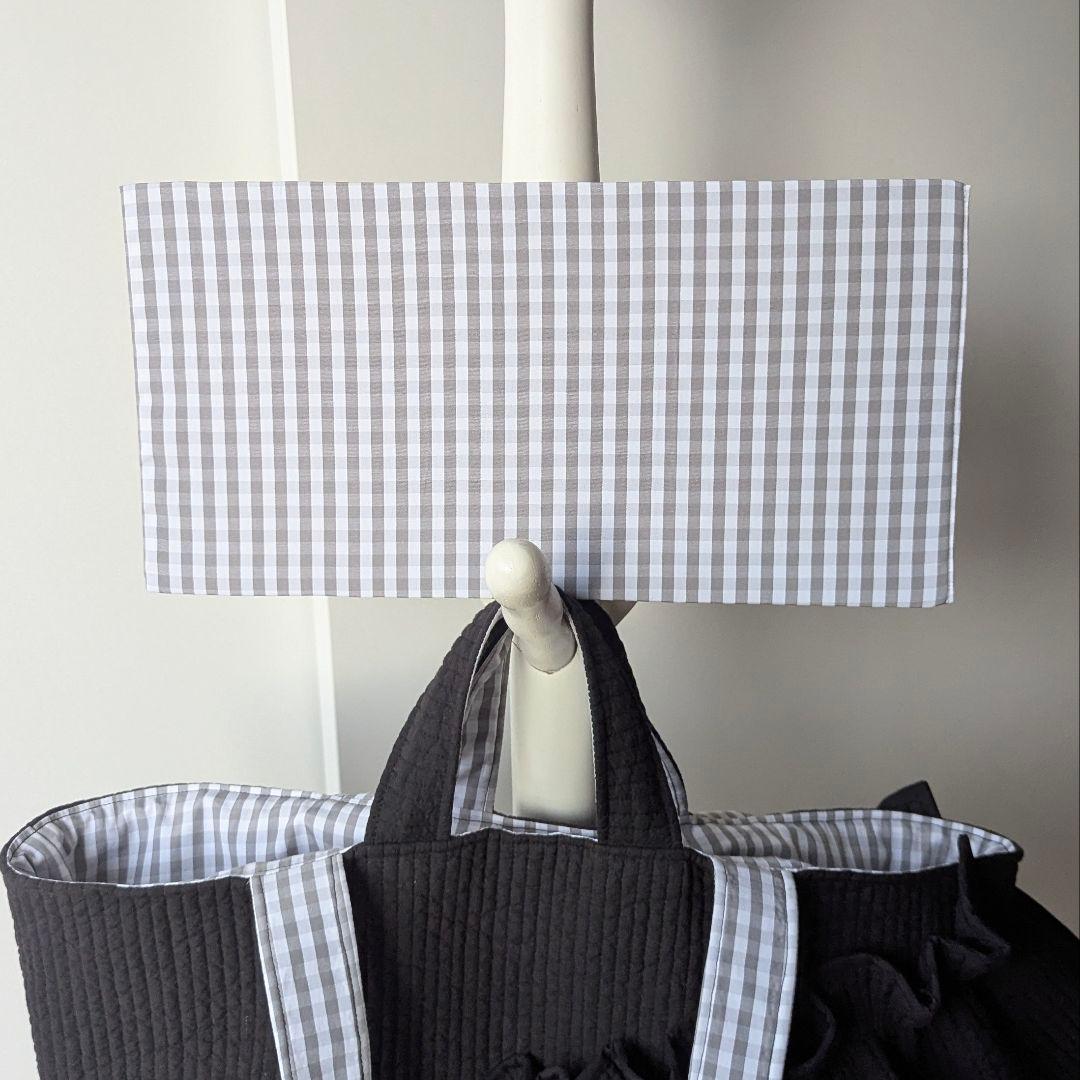 えり。 ヌビバッグ 大きめサイズ フリル マザーズバッグ ハンドメイド