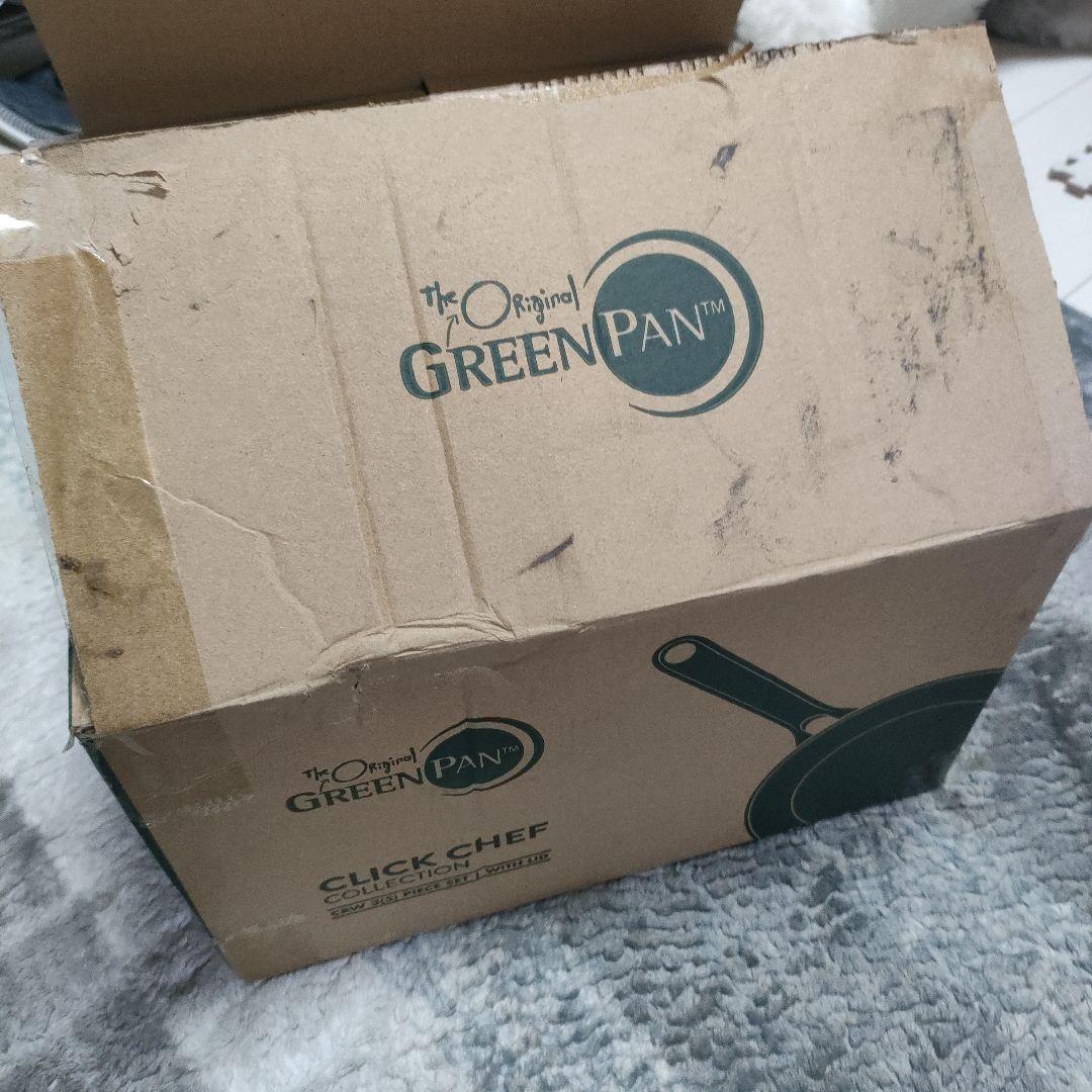 グリーンパン クリックシェフ 5点セット クリームホワイト