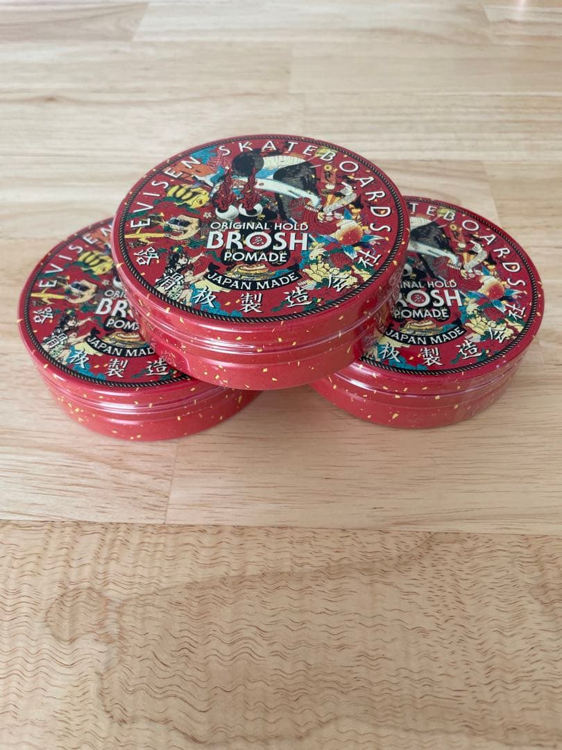 EVISEN BROSH ポマード レッド 3個セット