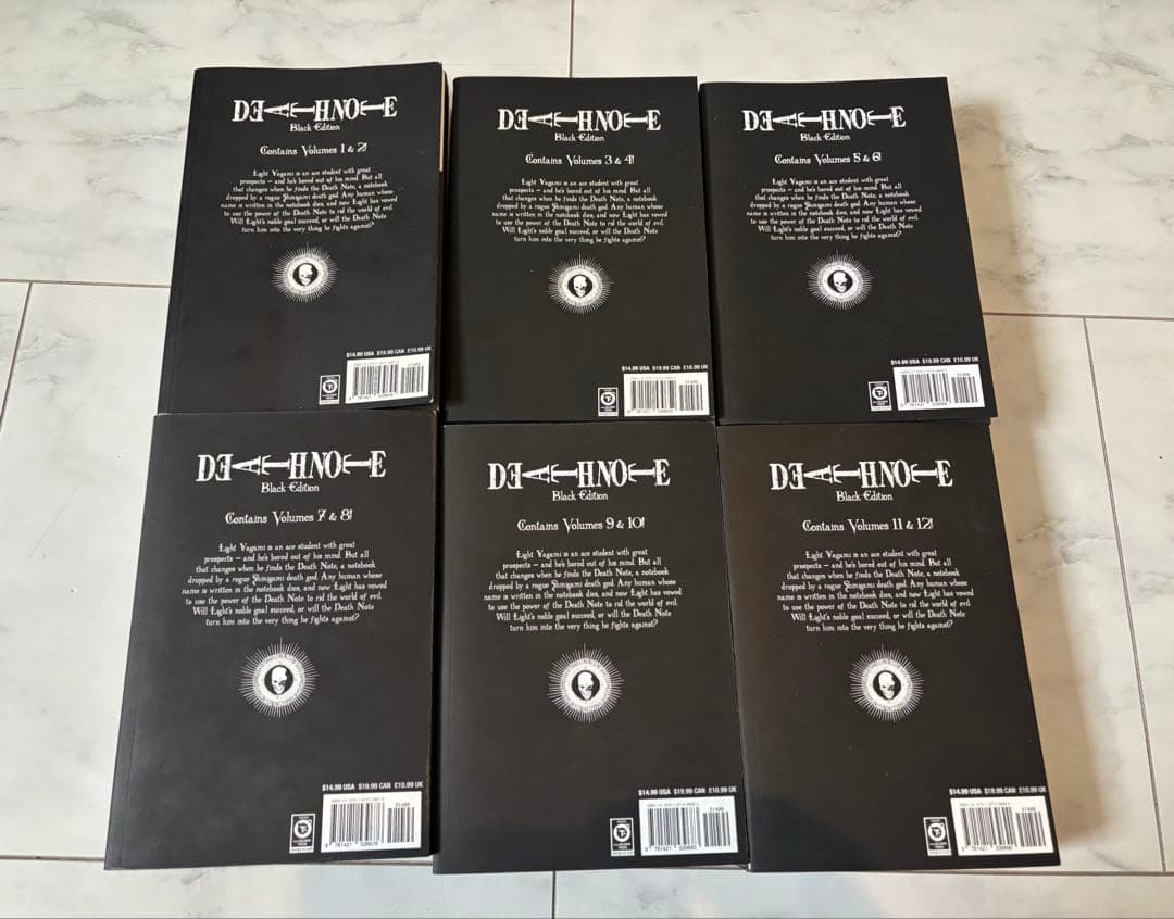 DEATH NOTE Black edition デスノート　英語版　全巻セット