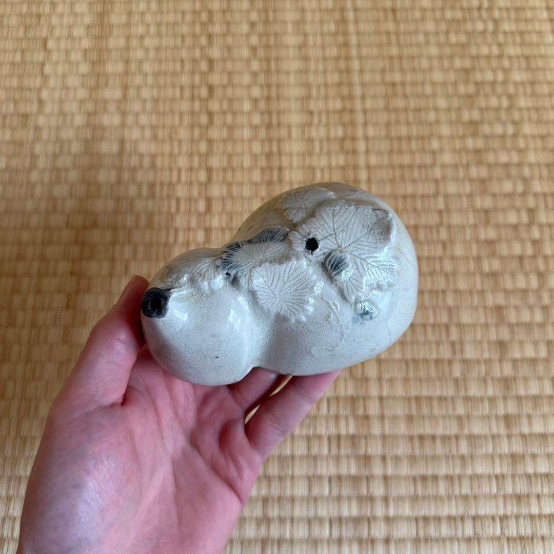 御深井 特大 水滴 瓢箪 江戸時代 発掘品 古伊万里 古瀬戸 美濃 古美術 骨董