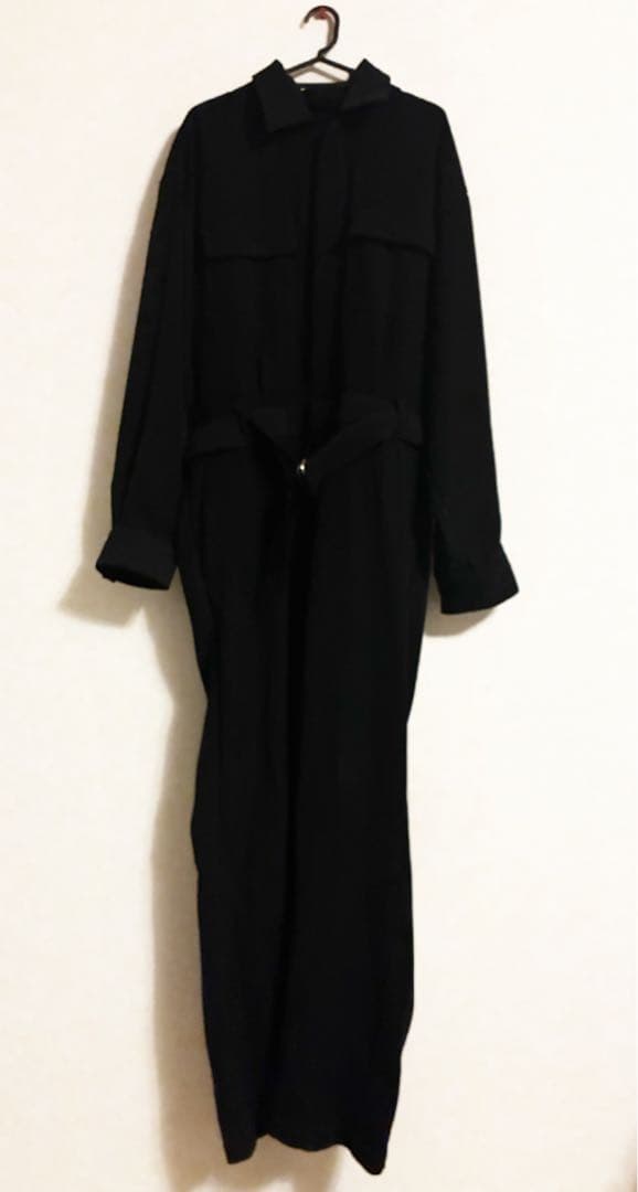 UNITED TOKYO ドレープジャンプスーツ オールインワン 黒