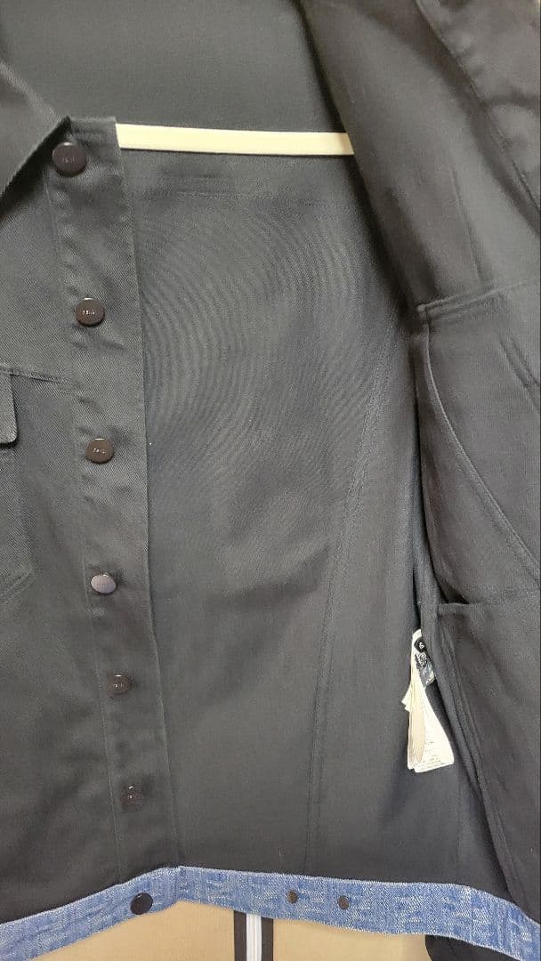 J*1様 FENDI　胸ロゴ　デニムジャケット　サイズ50